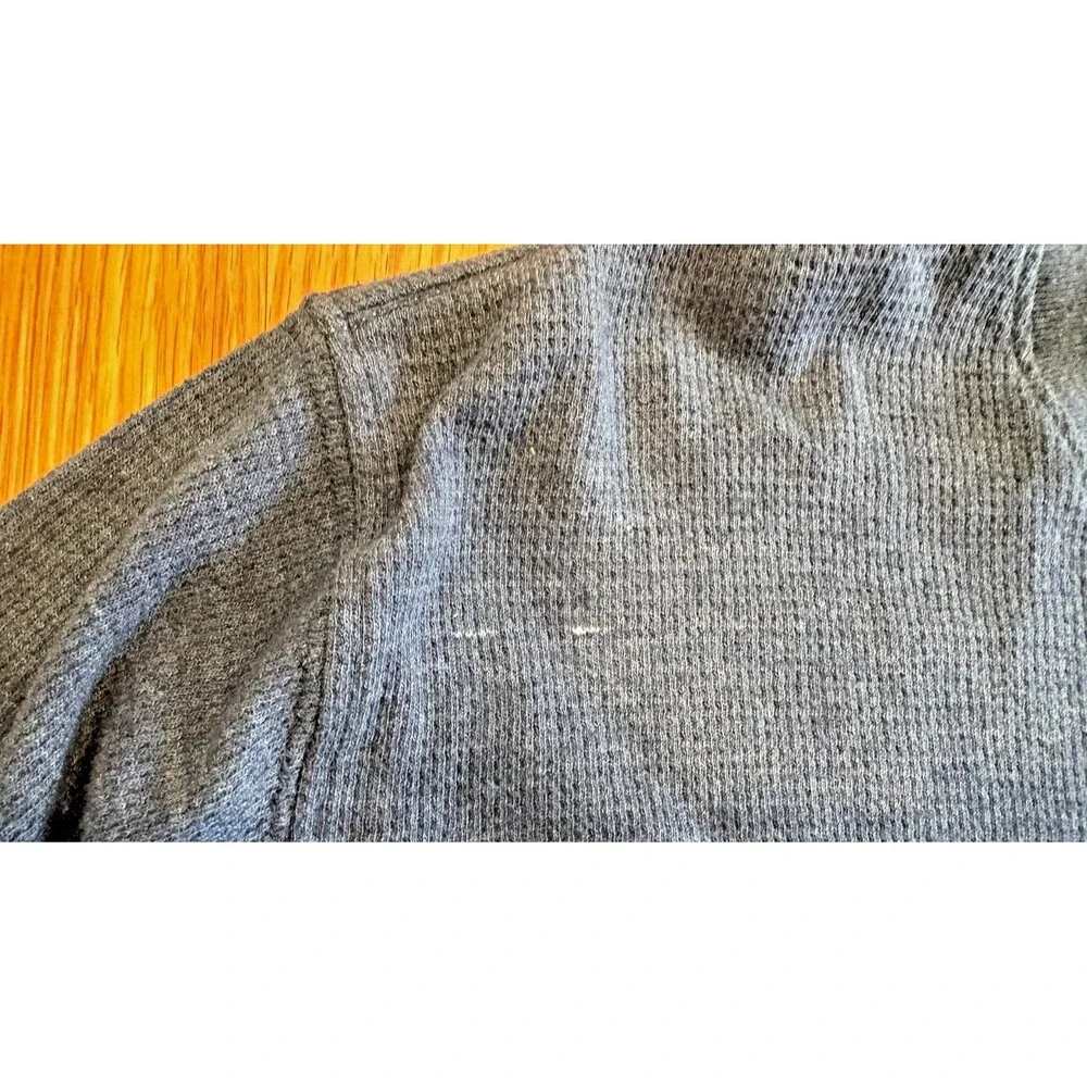 Oakley Shirt Men's 2XL XXL  Long Sleeve Tee T-Shirt Gray Blue Cotton Polyester - Picture 6 of 10